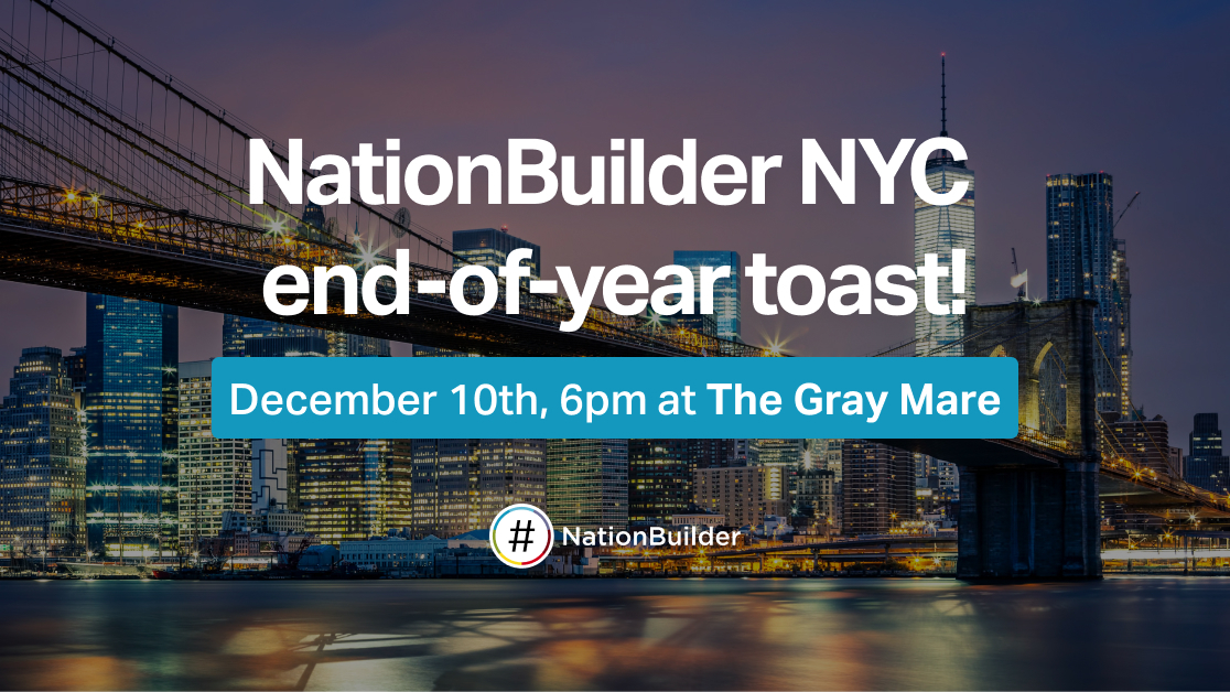 NationBuilder NYC end-of-year toast! 